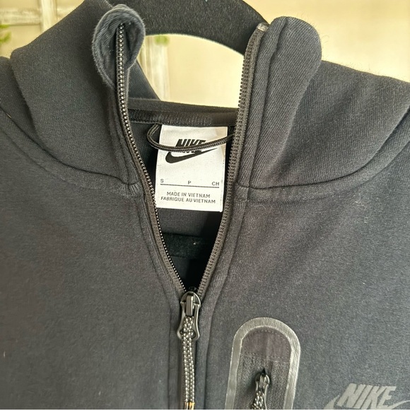 Nike tech Women's Sportswear Tech Fleece Full-Zip Hoodie Black - Picture 5 of 6